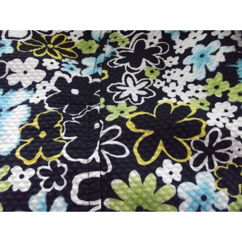 Requirements Jacket Size 12 Floral Zip Front Quilted Jacket turquoise blue green - Picture 6 of 12